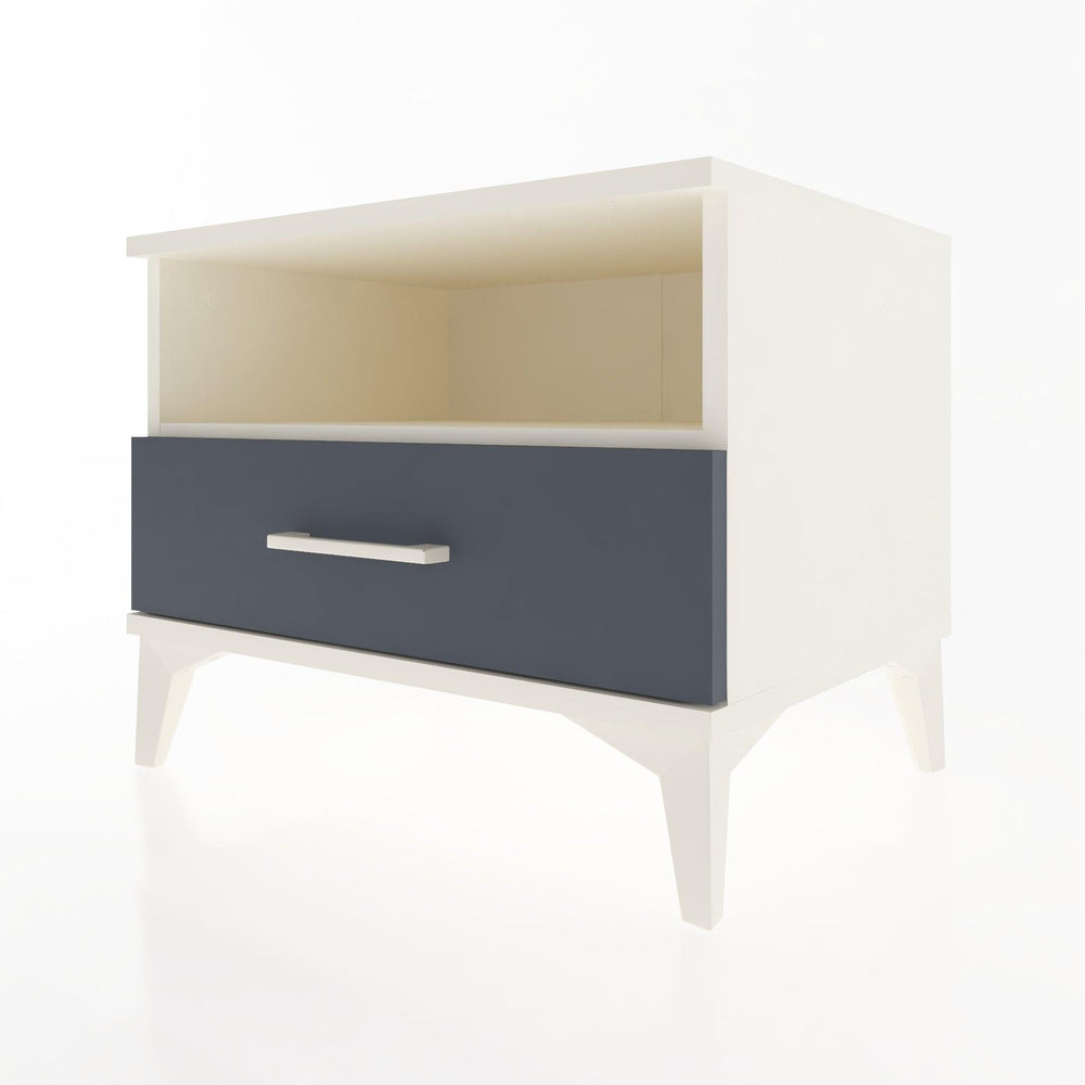 Woodntry Modular Nightstand Moonstone 60x44x68 cm with Drawer and Shelf CR4-1