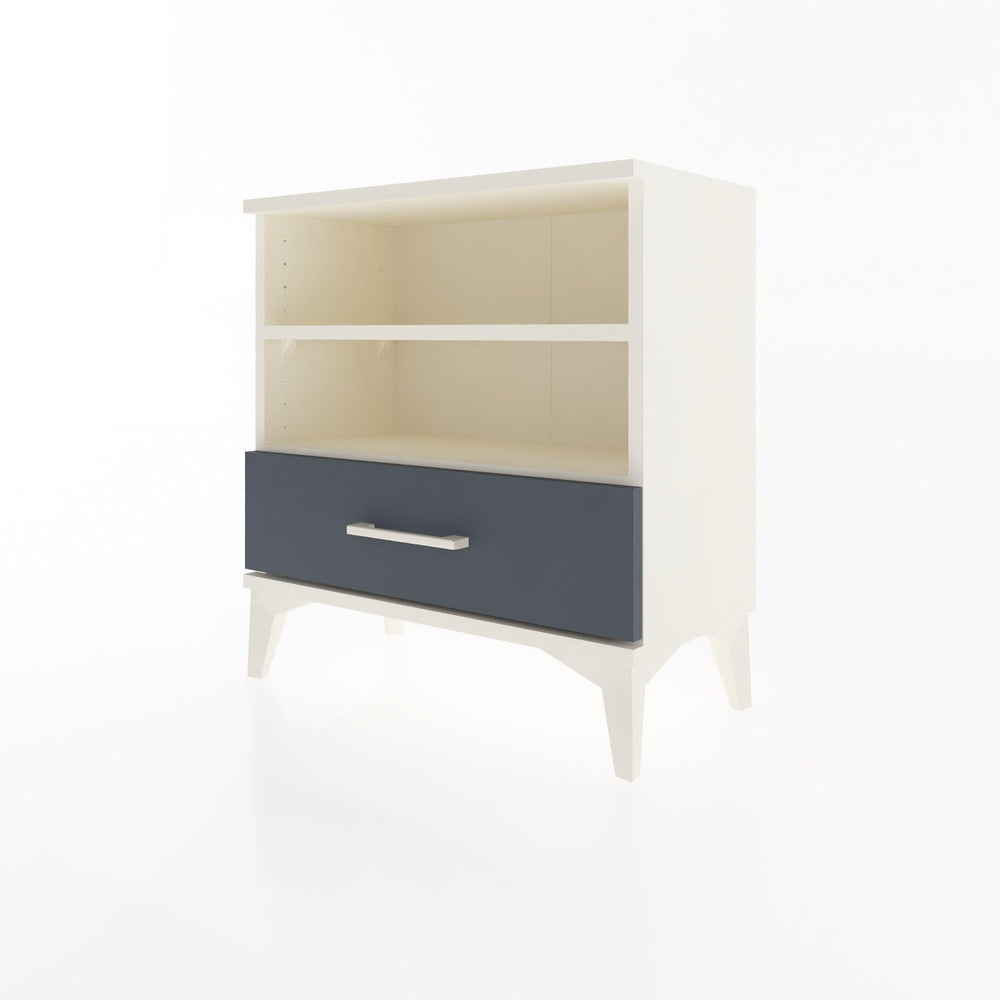 Woodntry Modular Nightstand Moonstone 60x30x52 cm with Drawer and Shelf CR4-1