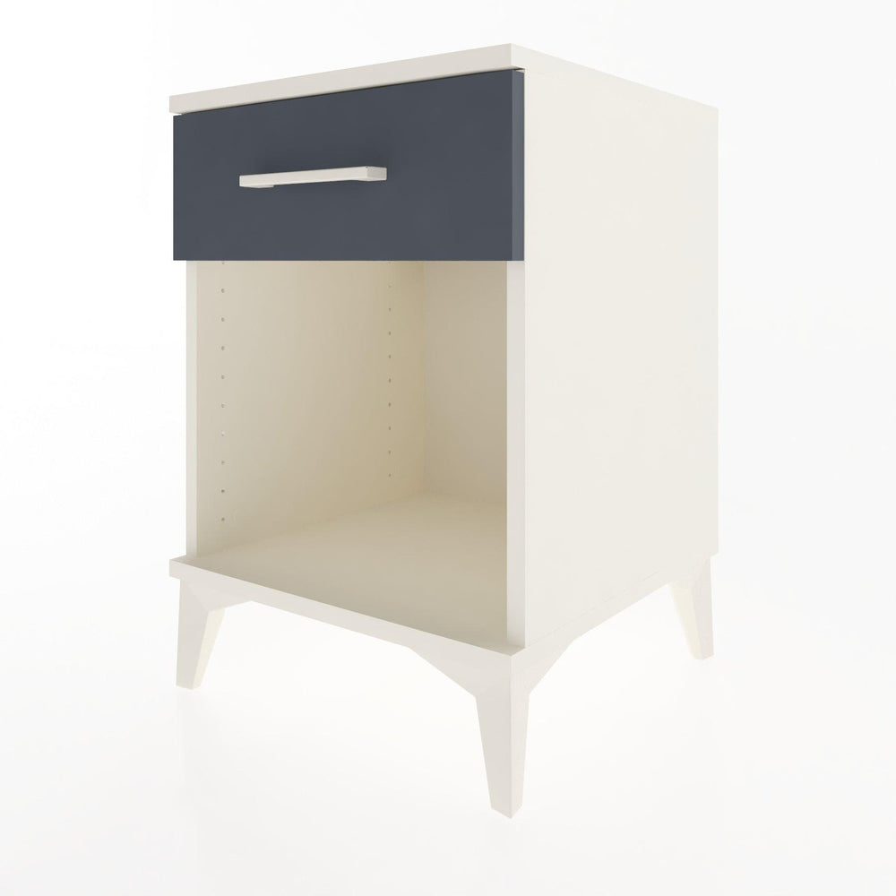 Woodntry Modular Nightstand Moonstone 44x44x52 cm with Drawer and Shelf CR4-1