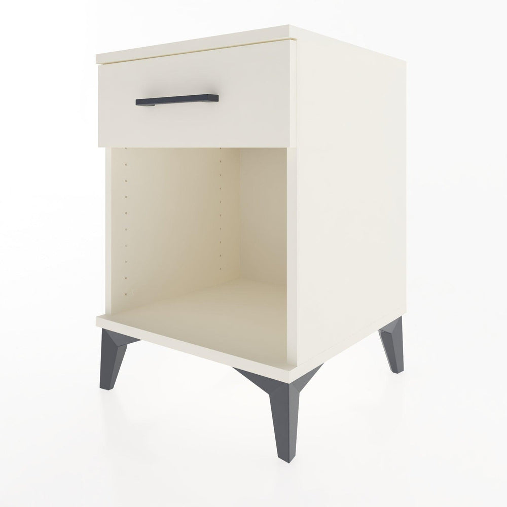 Woodntry Modular Nightstand Moonstone 44x44x52 cm with Drawer and Shelf CR4-1