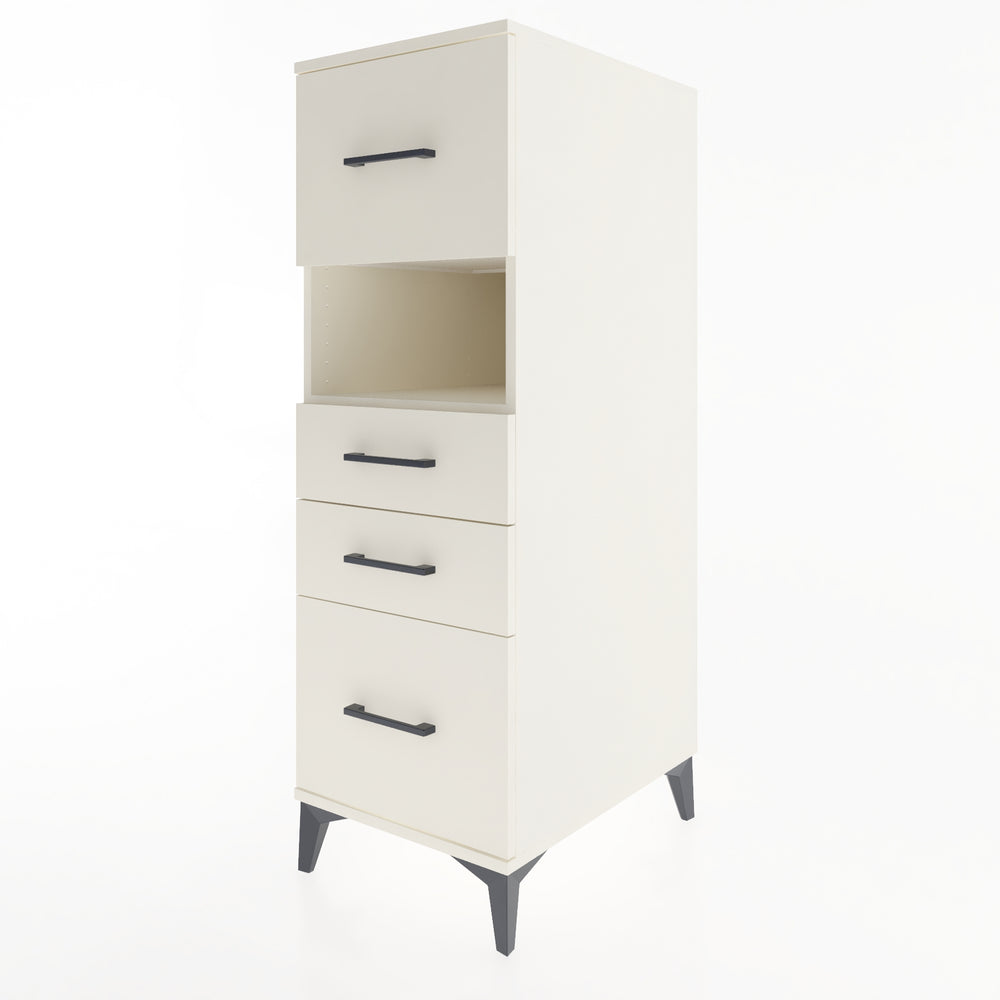 Woodntry Modular Cabinet Moonstone 44x59x122 cm with Drawers and Shelves CR104-1