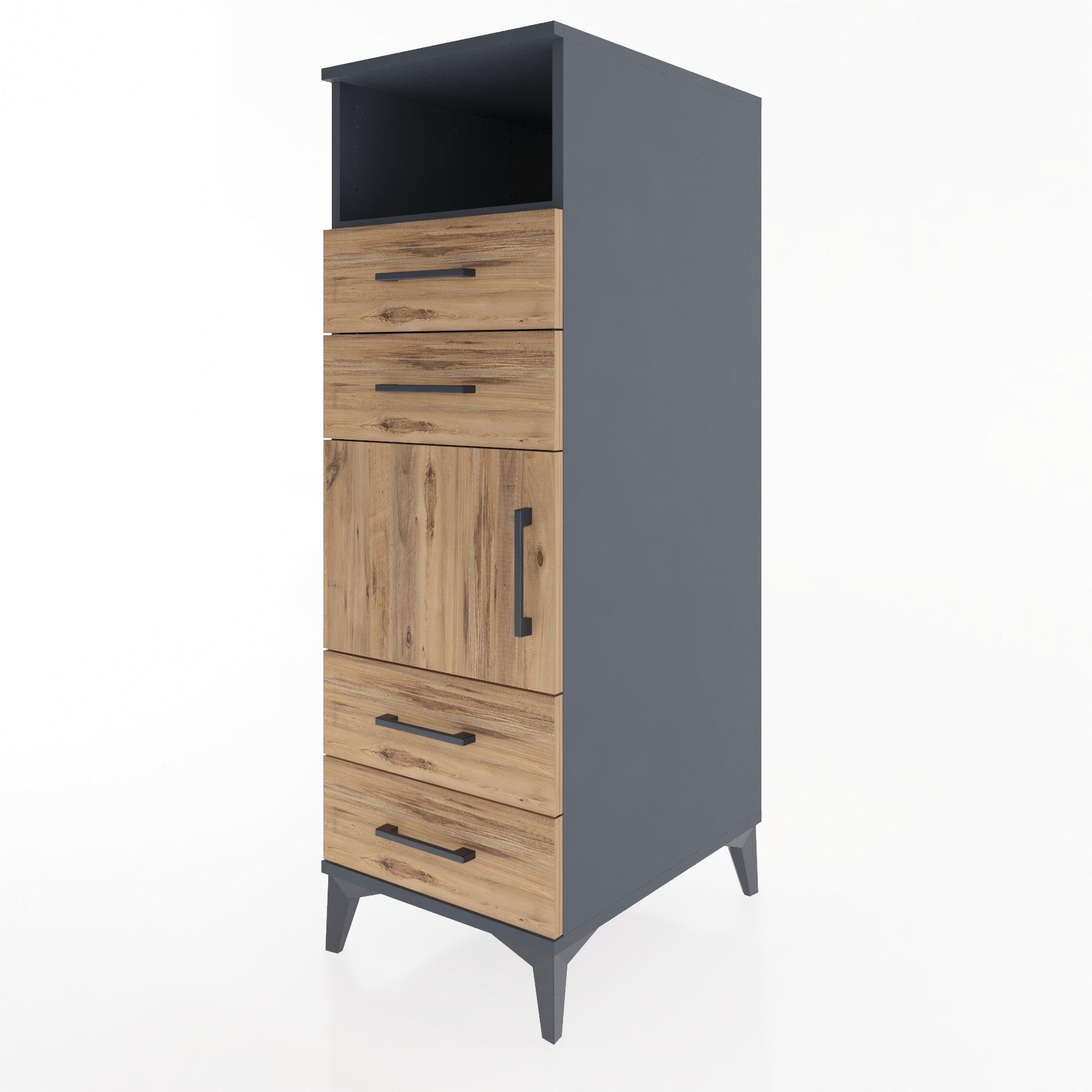 Woodntry Modular Cabinet Anthracite 44x30x122 cm Functional F54-2