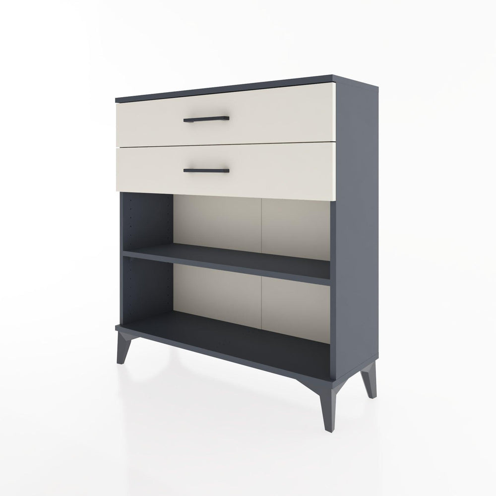 Woodntry Modular Dresser Anthracite 88x30x84 cm with Drawers and Shelves CR4-2