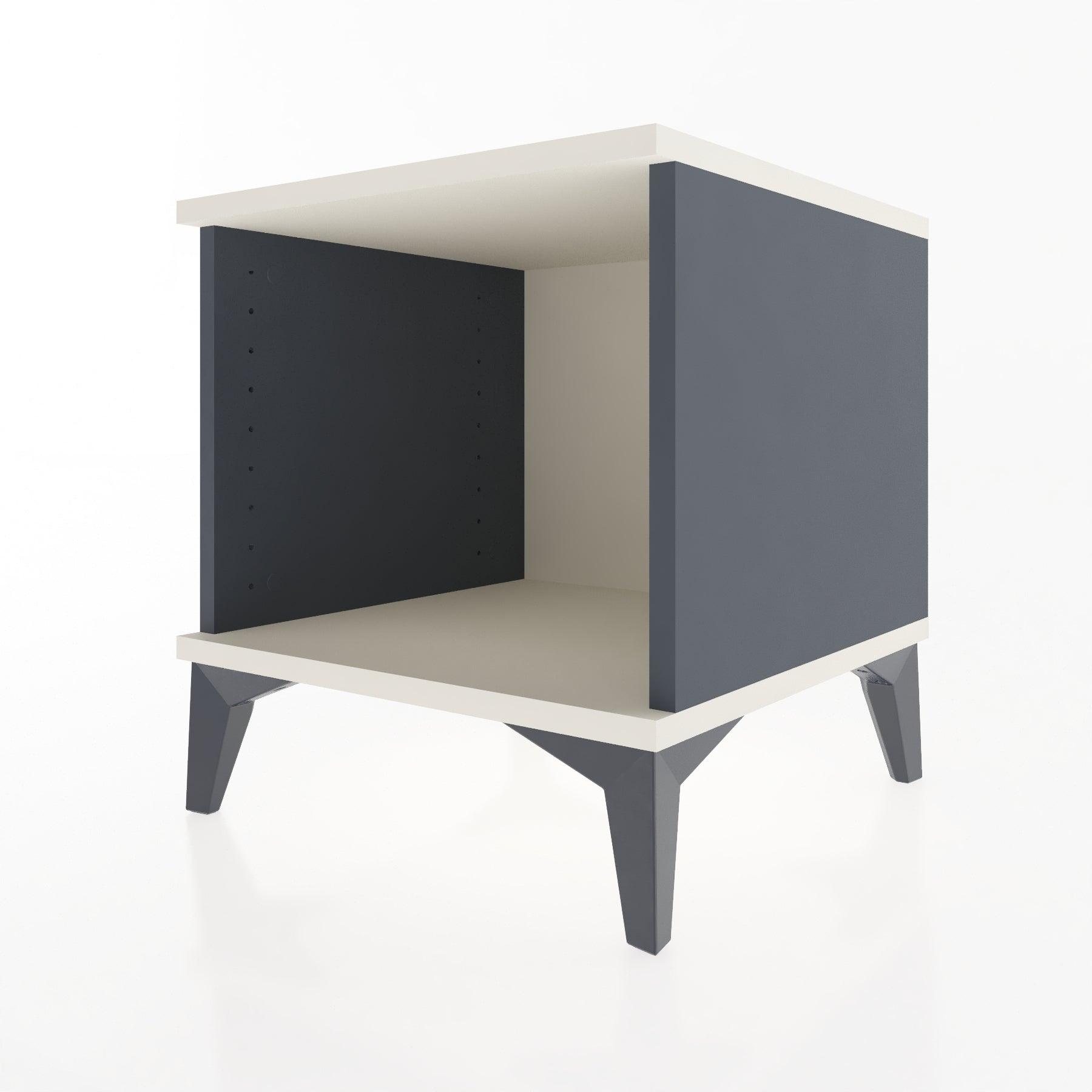 Woodntry Modular Nightstand Anthracite 44x44x36 cm Shelf R4-2
