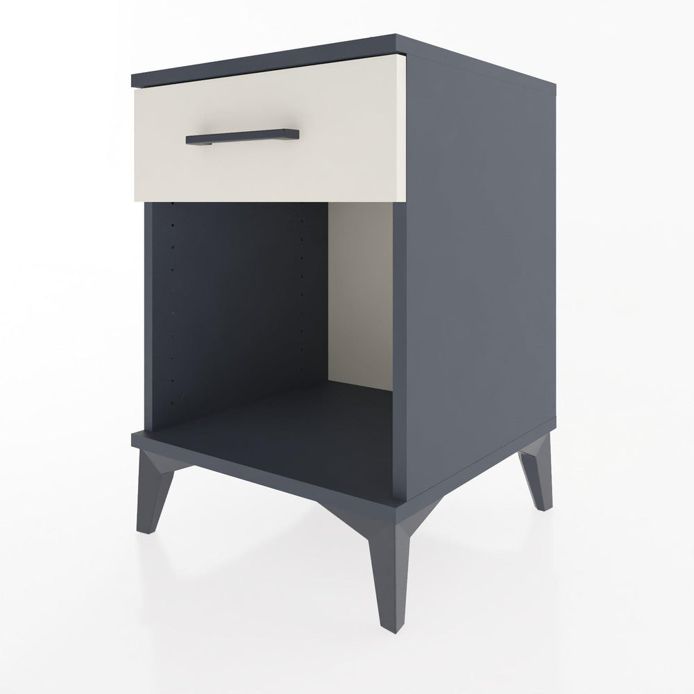 Woodntry Modular Nightstand Anthracite 44x44x52 cm with Drawers and Shelves CR4-2