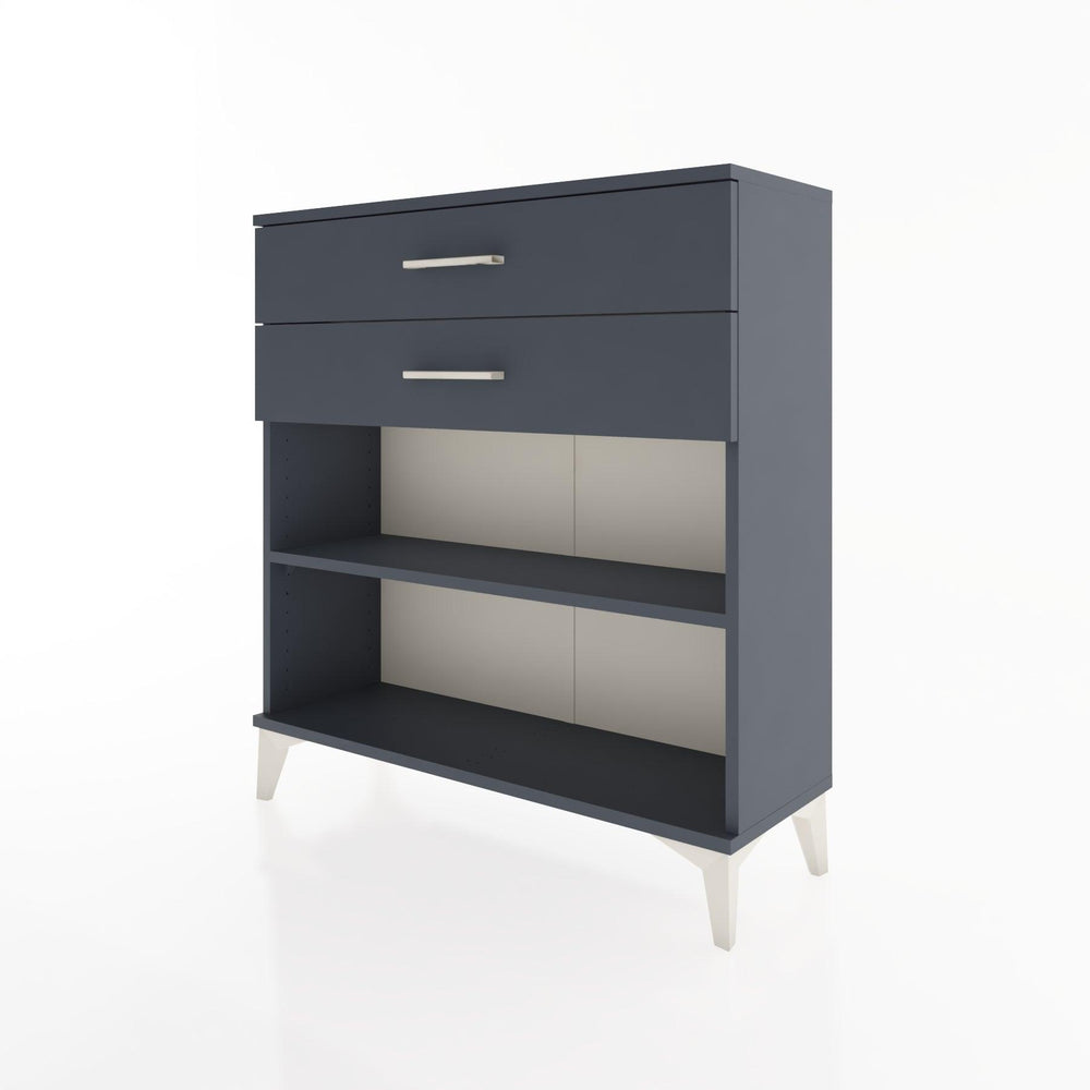 Woodntry Modular Dresser Anthracite 88x30x84 cm with Drawers and Shelves CR4-2