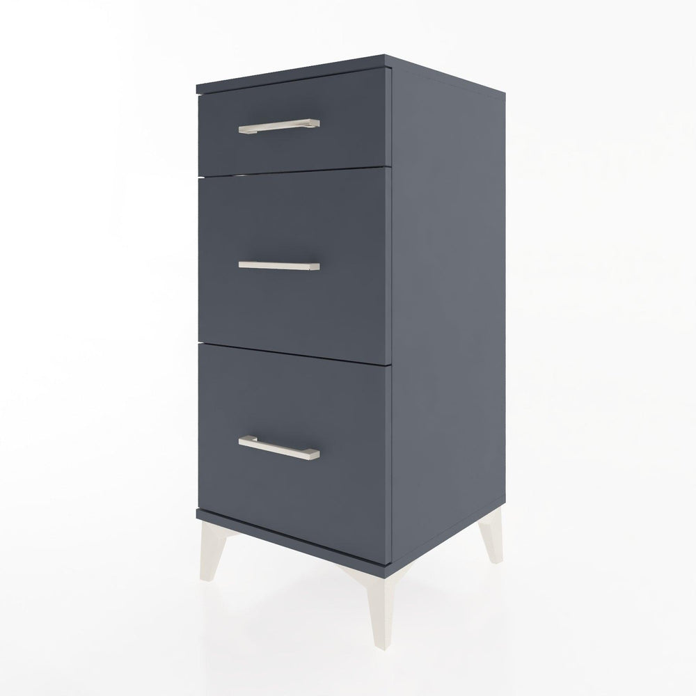 Woodntry Modular Nightstand Anthracite 44x44x84 cm Drawer C4-2