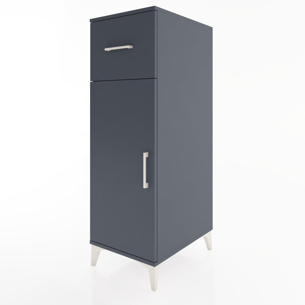 Woodntry Modular Cabinet Anthracite 44x30x122 cm with Doors and Drawers KC4-2
