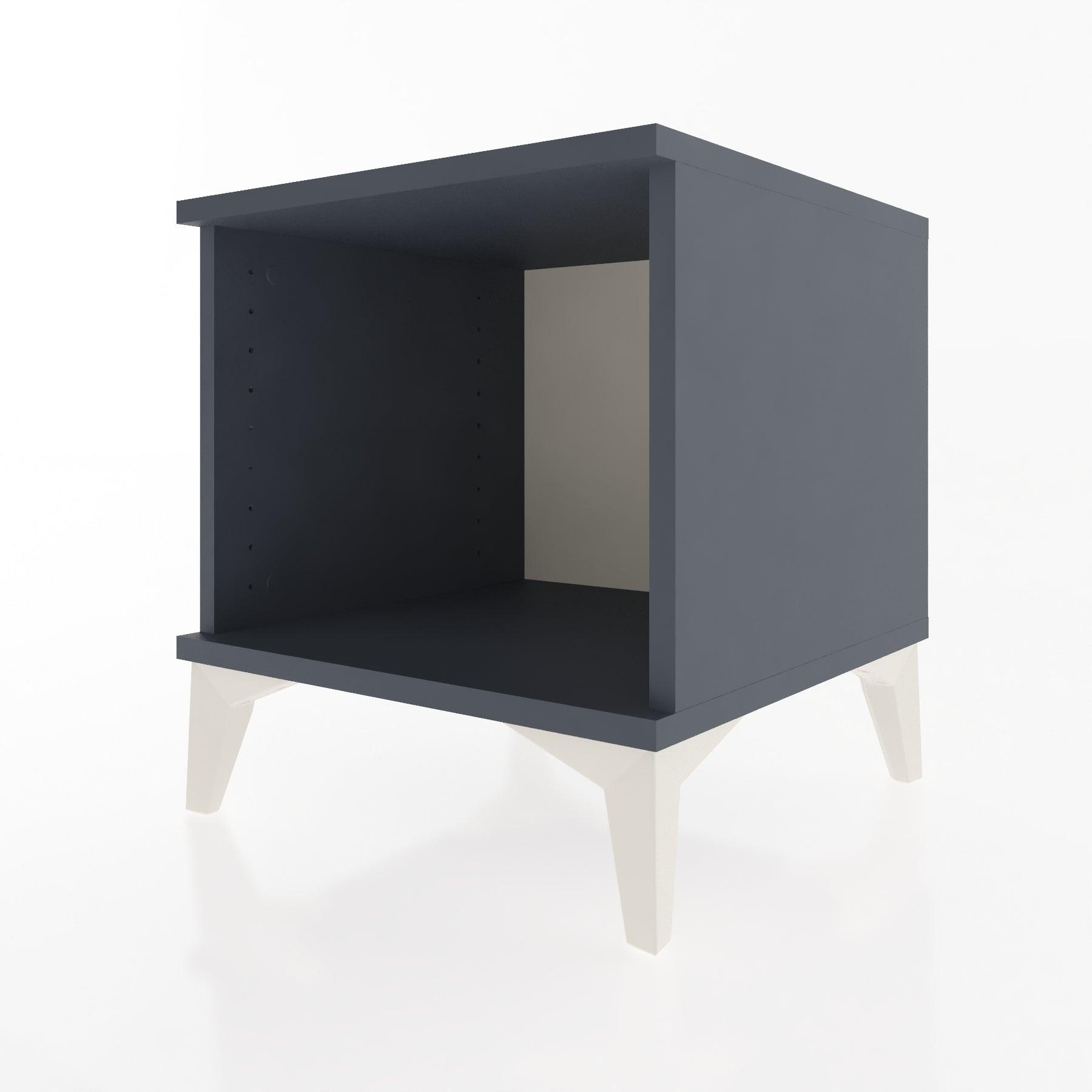 Woodntry Modular Nightstand Anthracite 44x44x36 cm Shelf R4-2