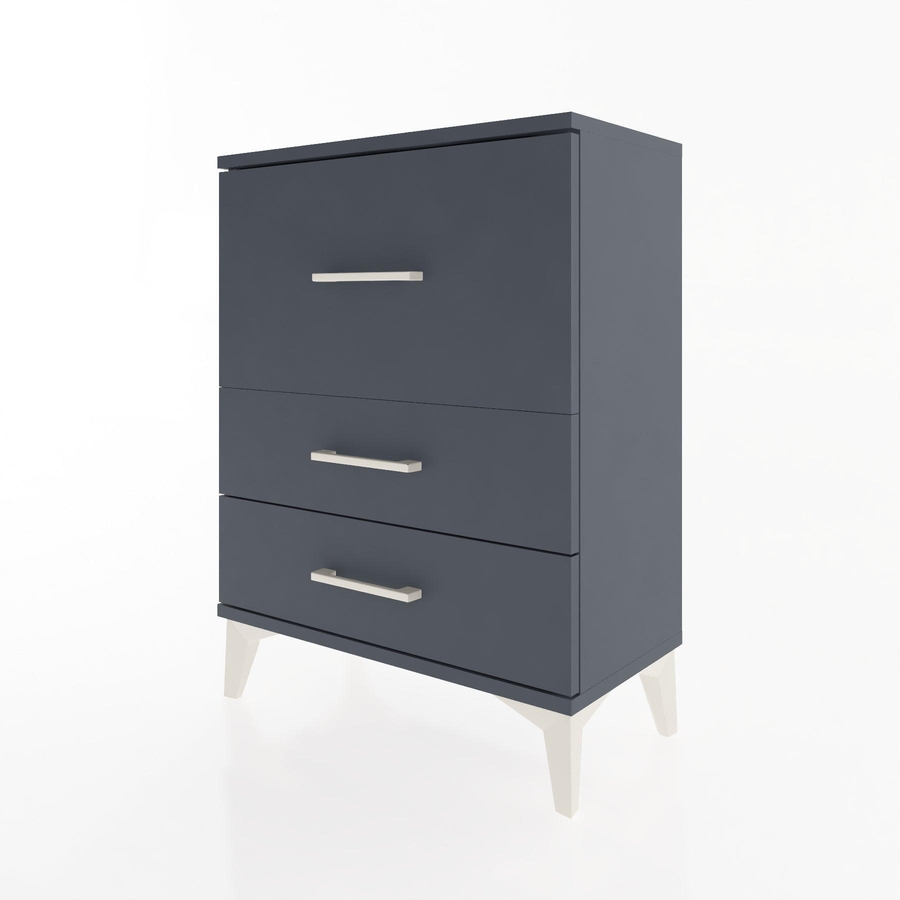 Woodntry Modular Nightstand Anthracite 60x30x68 cm Drawer C4-2