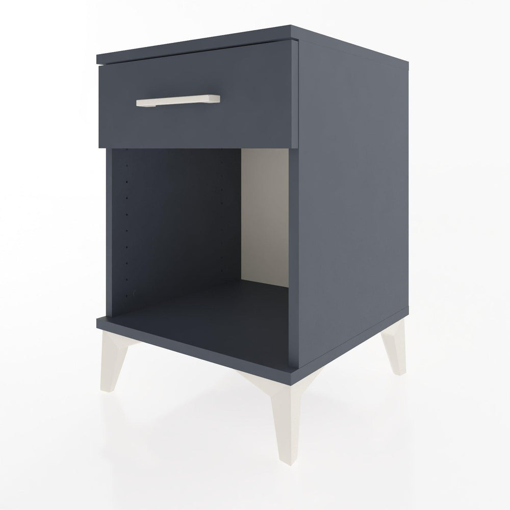Woodntry Modular Nightstand Anthracite 44x44x52 cm with Drawers and Shelves CR4-2