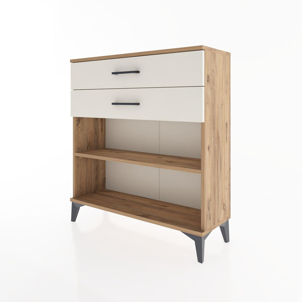 Woodntry Modular Dresser Pine 88x30x84 cm with Drawers and Shelves CR4-3