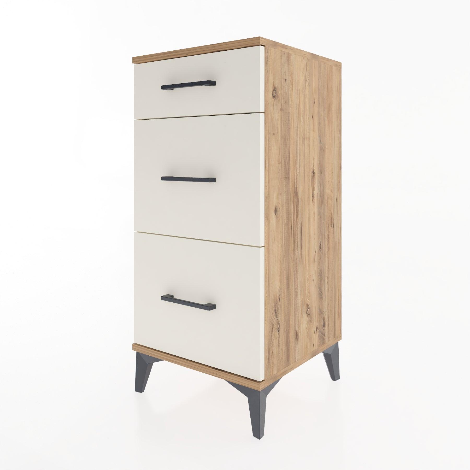Woodntry Modular Nightstand Pine 44x44x84 cm Drawer C4-3