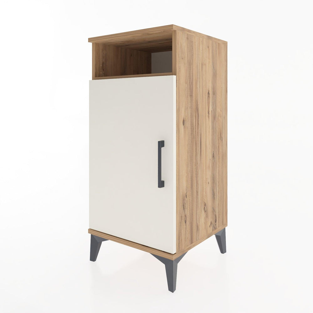 Woodntry Modular Nightstand Pine 44x44x84 cm with Cover and Shelf KR26-3