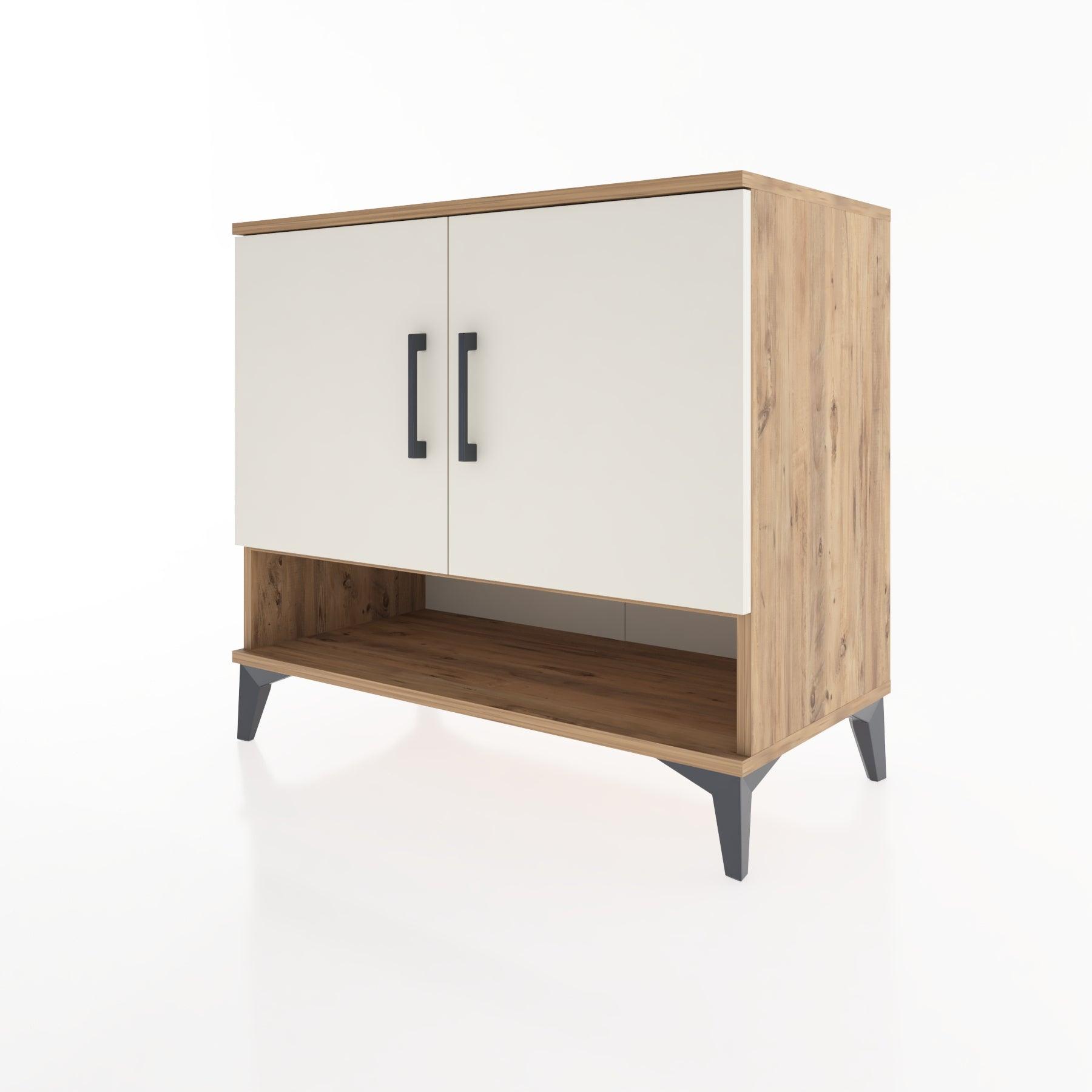 Woodntry Modüler Şifonyer Çam 88x44x68 cm Kapaklı ve Raflı KR4-3