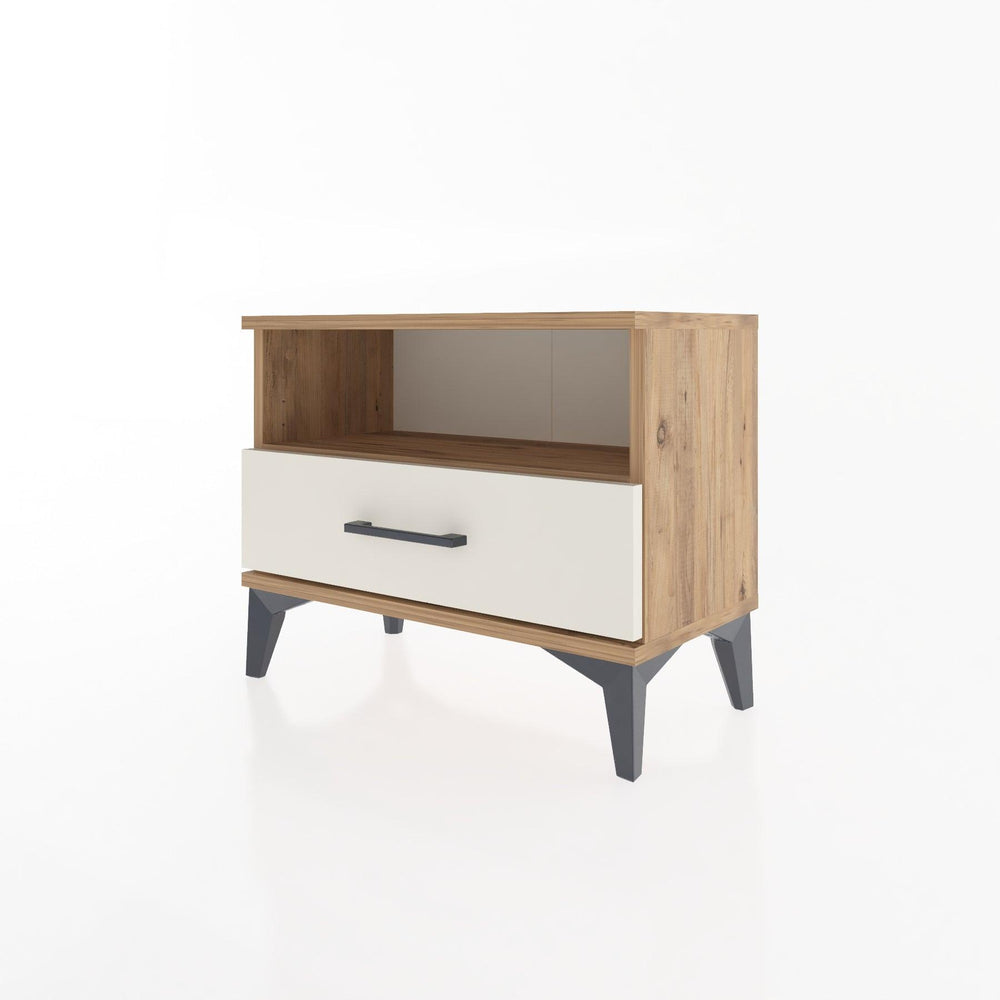 Woodntry Modular Nightstand Pine 60x30x36 cm with Drawers and Shelves CR4-3