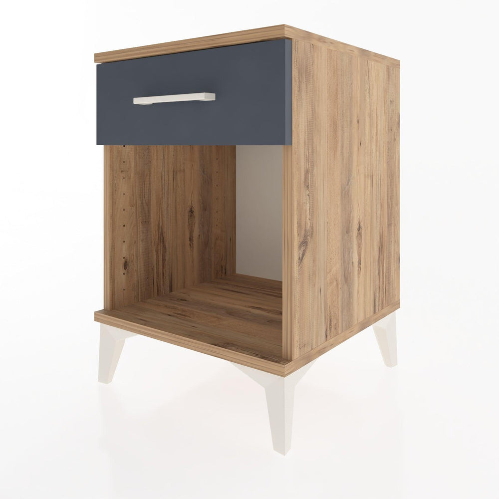 Woodntry Modular Nightstand Pine 44x44x52 cm with Drawers and Shelves CR4-3