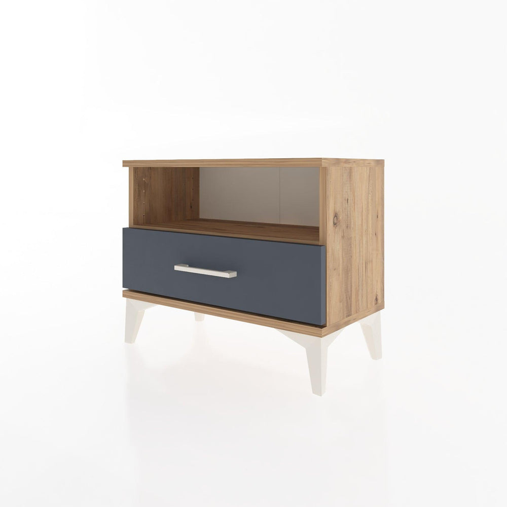 Woodntry Modular Nightstand Pine 60x30x36 cm with Drawers and Shelves CR4-3