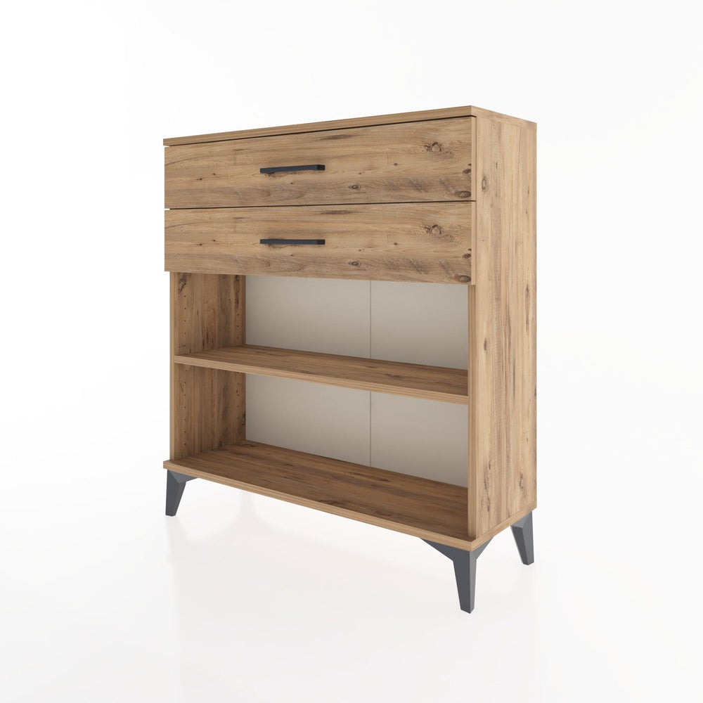 Woodntry Modular Dresser Pine 88x30x84 cm with Drawers and Shelves CR4-3