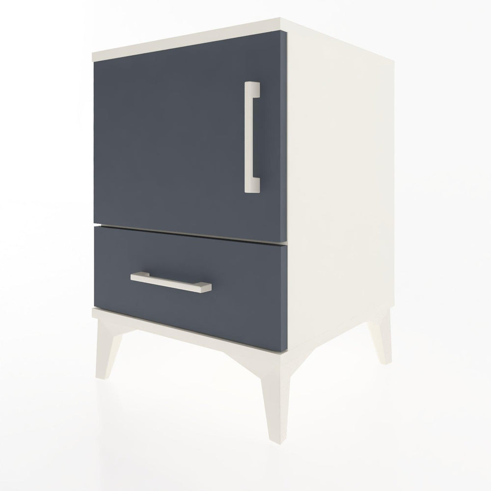 Woodntry Modular Nightstand Moonstone 44x44x52 cm with Cover and Drawer KC5-1