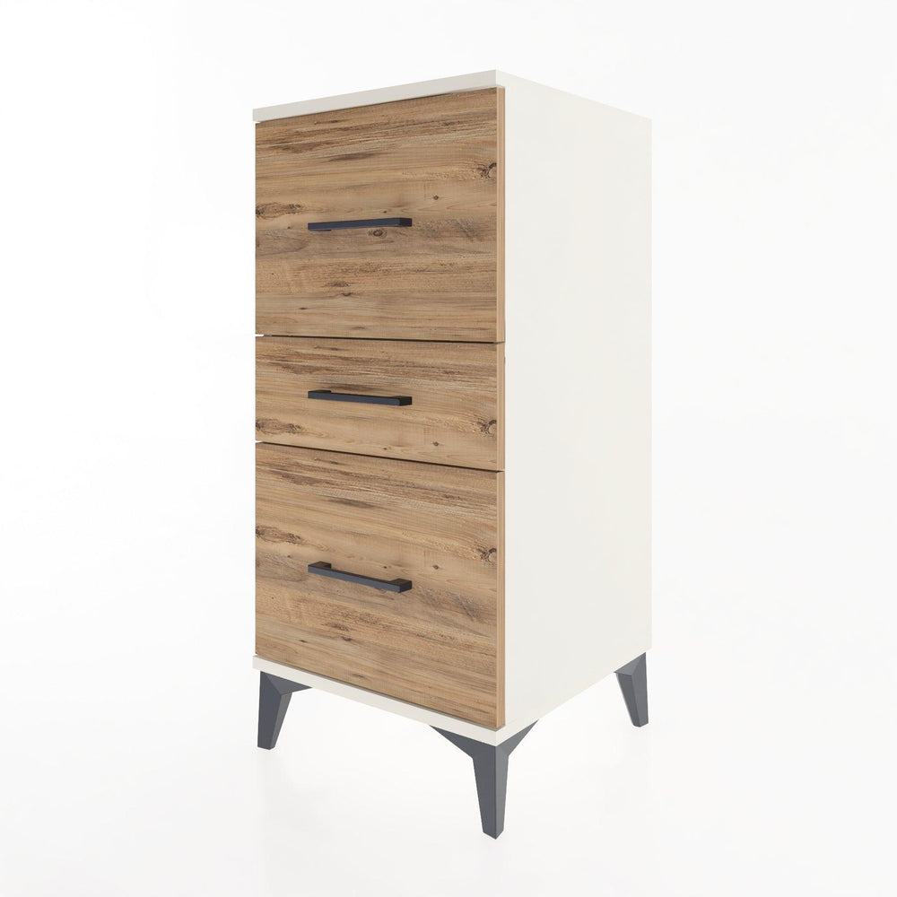 Woodntry Modular Nightstand Moonstone 44x44x84 cm Drawer C5-1