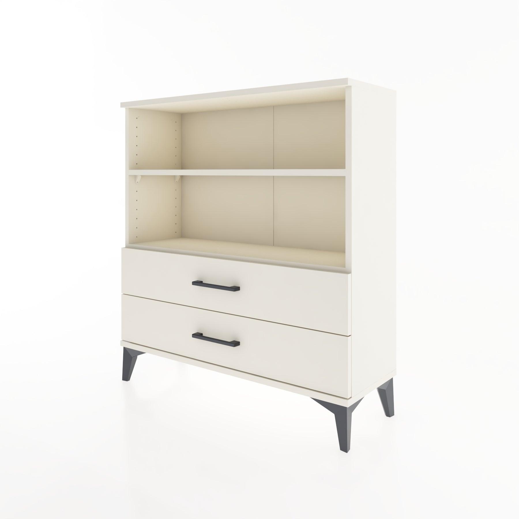 Woodntry Modular Dresser Moonstone 88x30x84 cm with Drawers and Shelves CR5-1