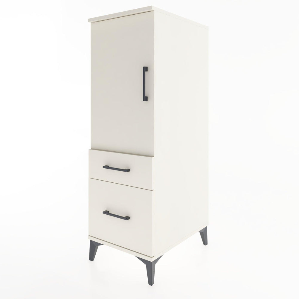 Woodntry Modüler Dolap Aytaşı 44x59x122 cm Kapaklı ve Çekmeceli KC5-1