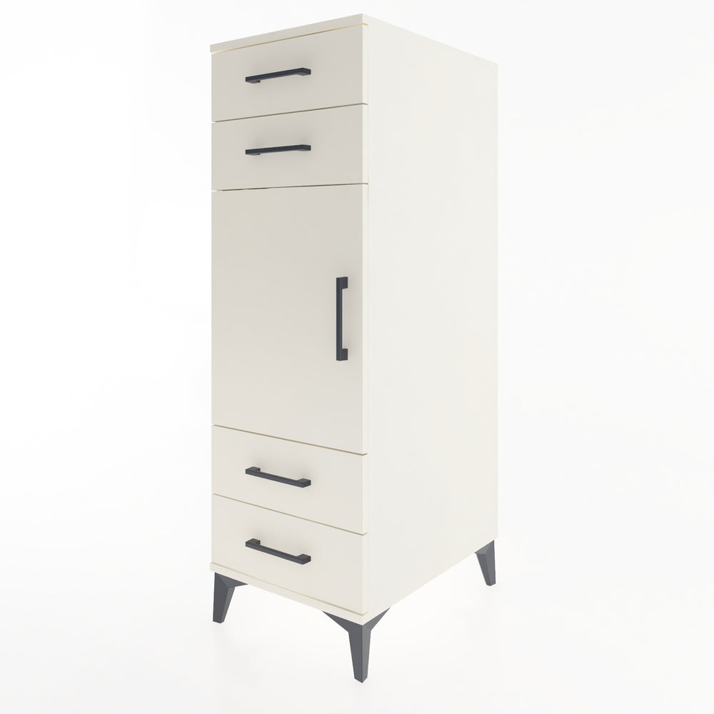 Woodntry Modüler Dolap Aytaşı 44x59x122 cm Kapaklı ve Çekmeceli KC55-1