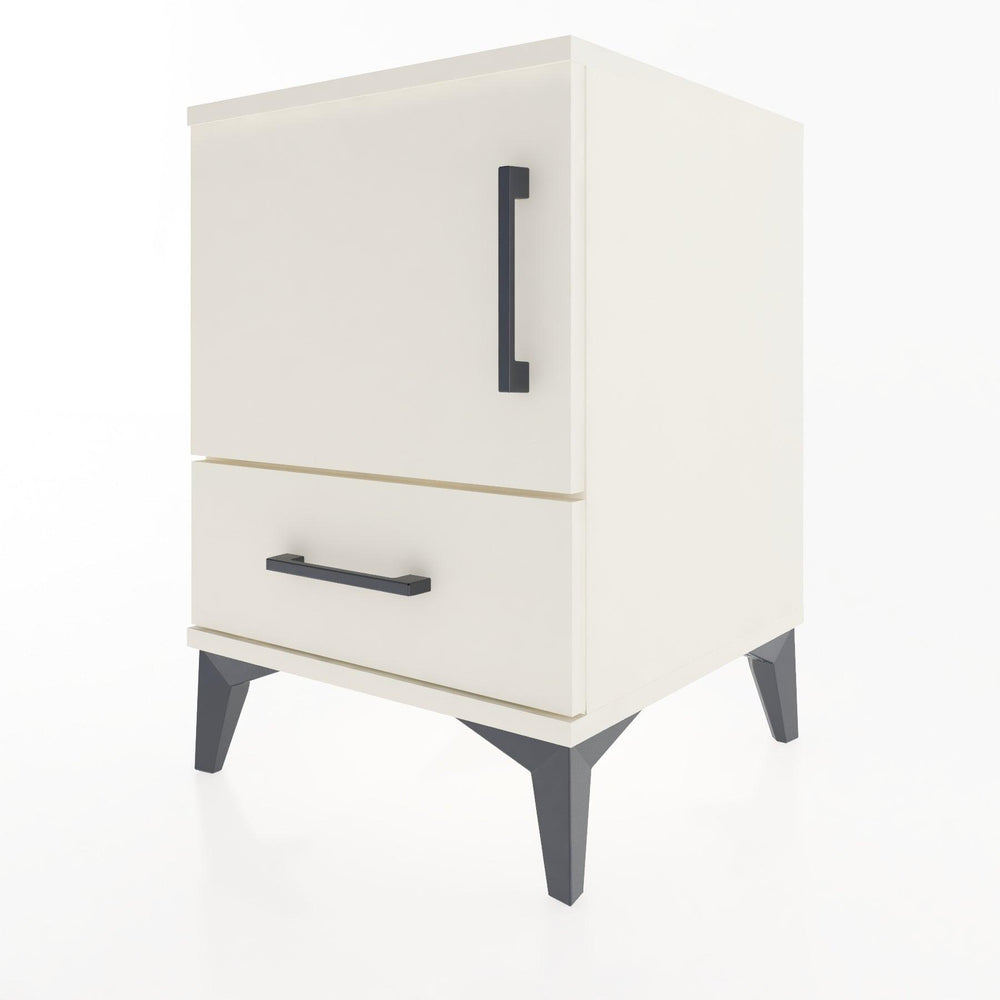 Woodntry Modular Nightstand Moonstone 44x44x52 cm with Cover and Drawer KC5-1