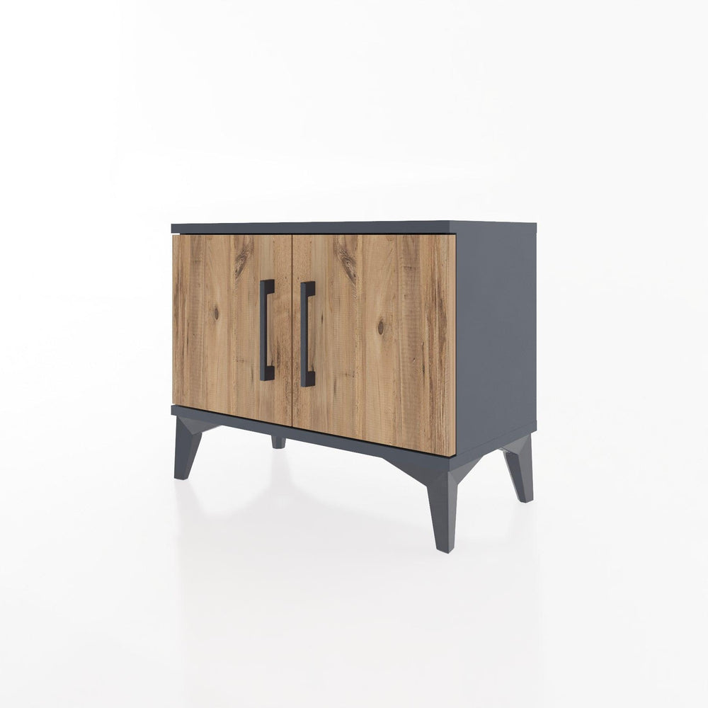 Woodntry Modular Nightstand Anthracite 60x30x36 cm with Lid K5-2