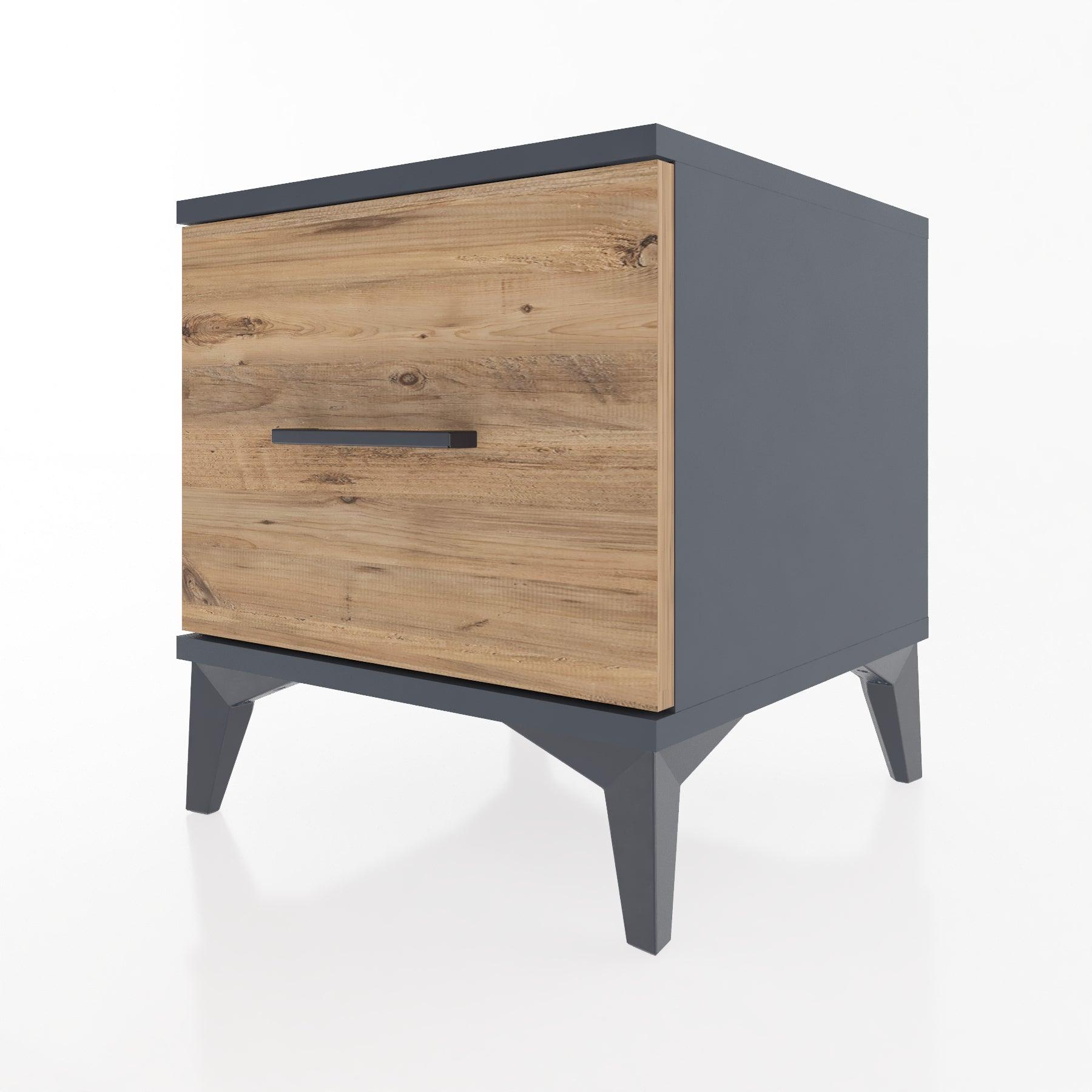 Woodntry Modular Nightstand Anthracite 44x44x36 cm Drawer C5-2