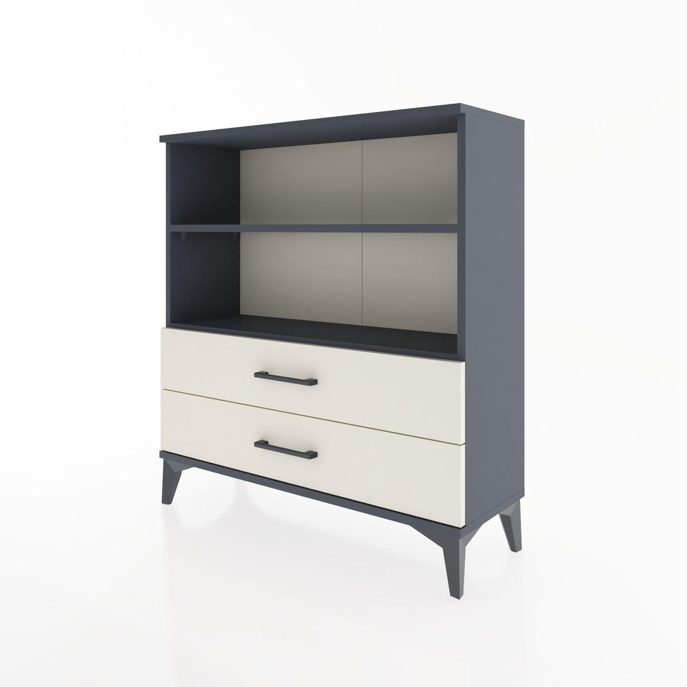 Woodntry Modular Dresser Anthracite 88x30x84 cm with Drawers and Shelves CR5-2