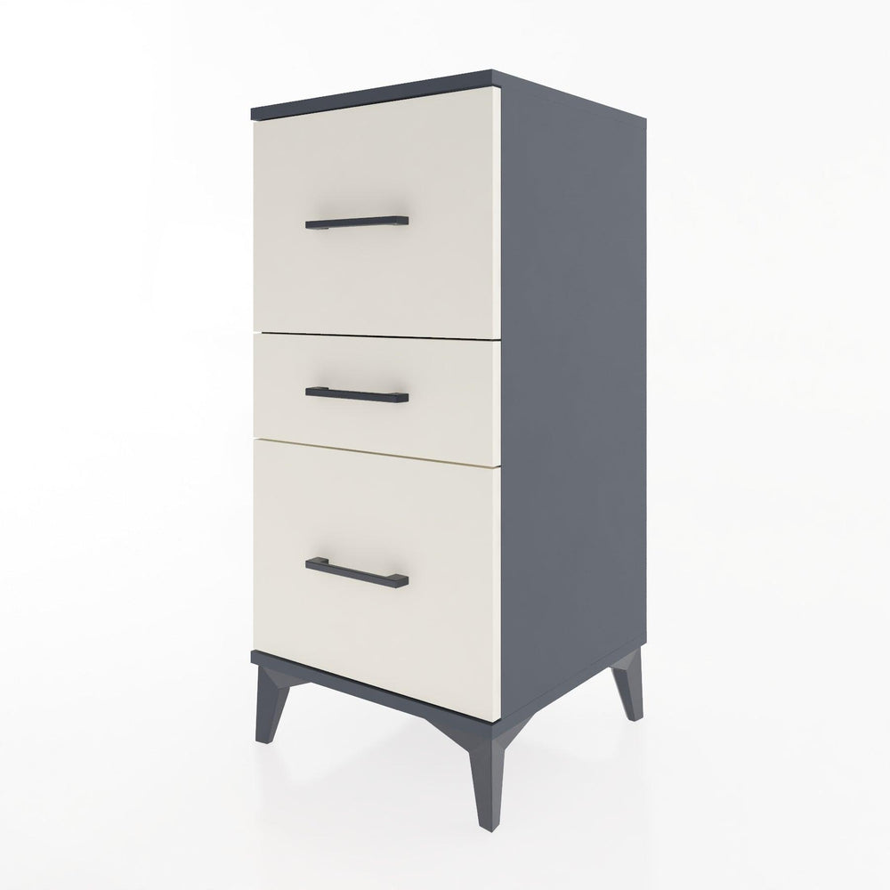 Woodntry Modüler Komodin Antrasit 44x44x84 cm Çekmeceli C5-2