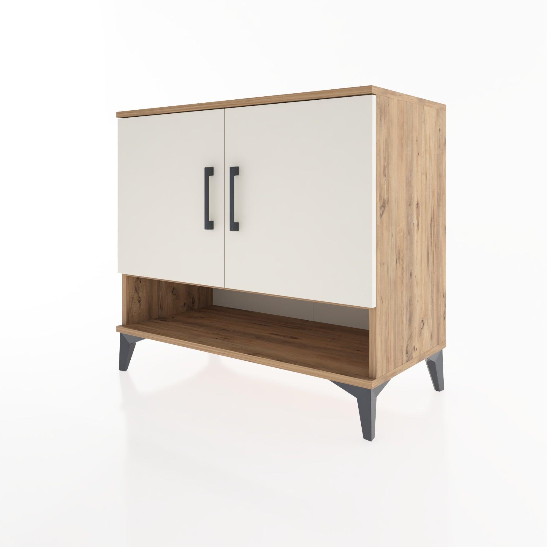 Woodntry Modüler Şifonyer Çam 88x44x68 cm Kapaklı ve Raflı KR5-3