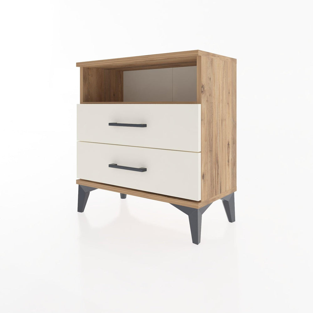 Woodntry Modular Nightstand Pine 60x30x52 cm with Drawers and Shelves CR5-3