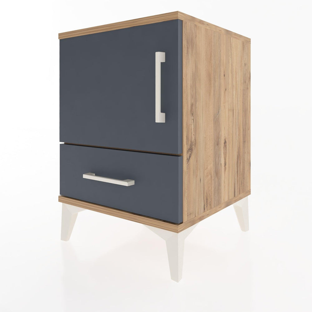 Woodntry Modular Nightstand Pine 44x44x52 cm with Cover and Drawer KC5-3