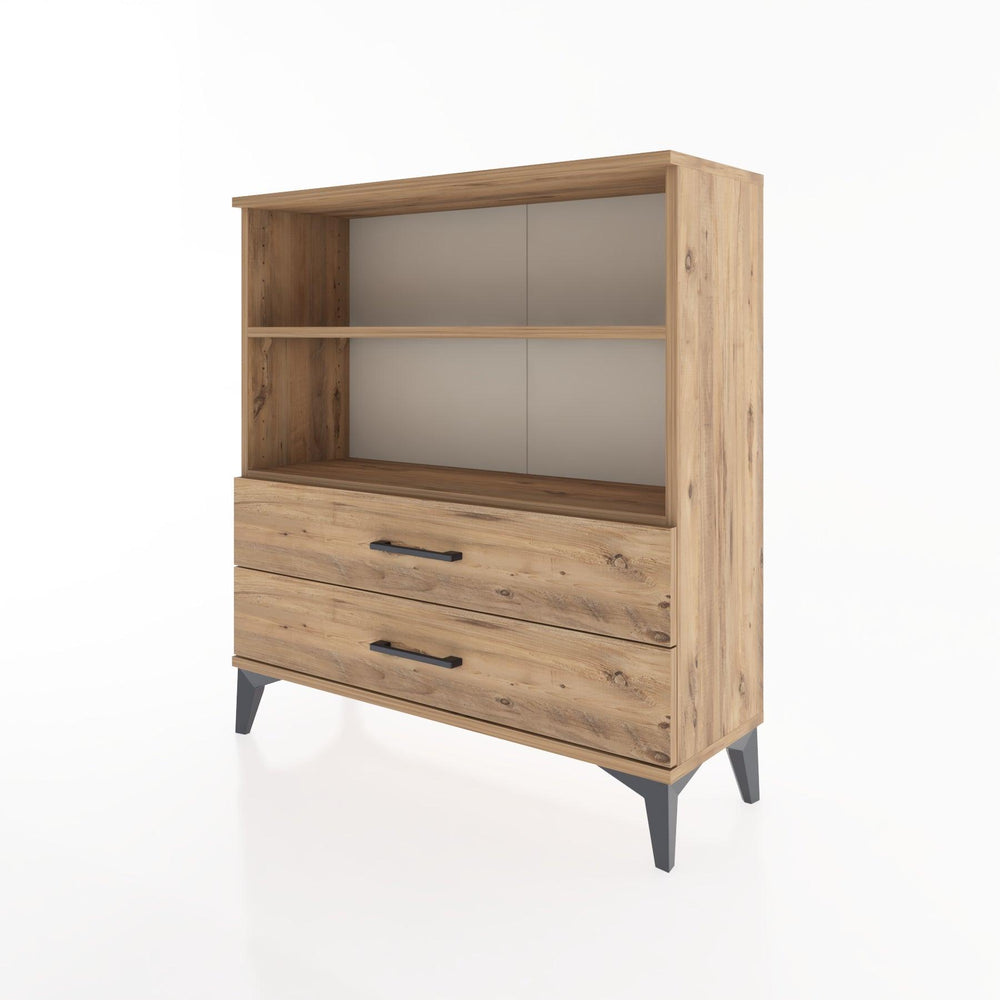 Woodntry Modular Dresser Pine 88x30x84 cm with Drawers and Shelves CR5-3