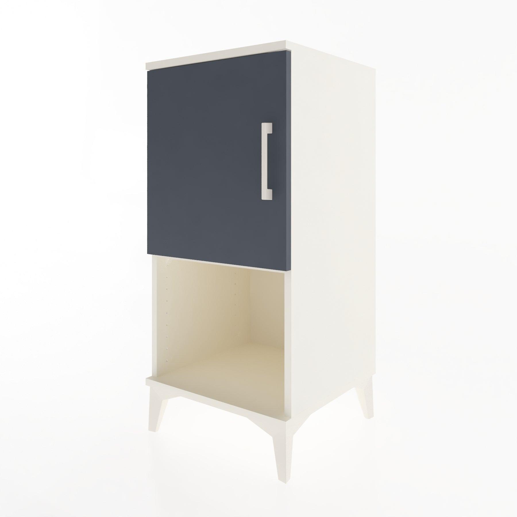 Woodntry Modular Nightstand Moonstone 44x44x84 cm with Cover and Shelf KR28-1