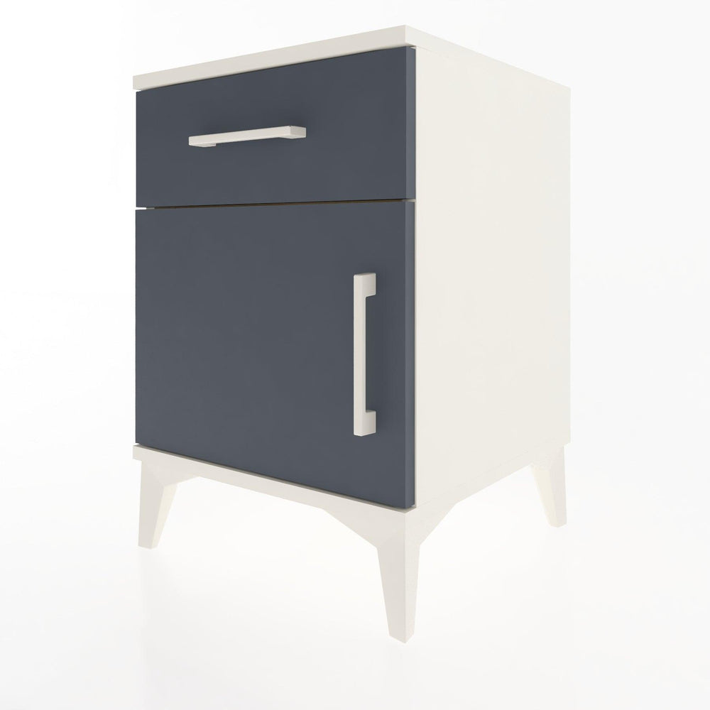 Woodntry Modular Nightstand Moonstone 44x44x52 cm with Cover and Drawer KC6-1