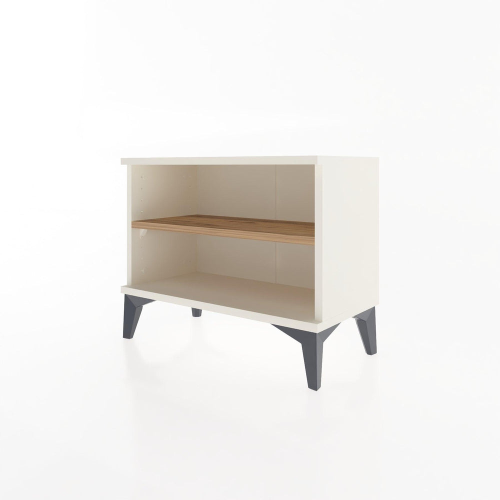 Woodntry Modular Nightstand Moonstone 60x30x36 cm with Shelf R6-1