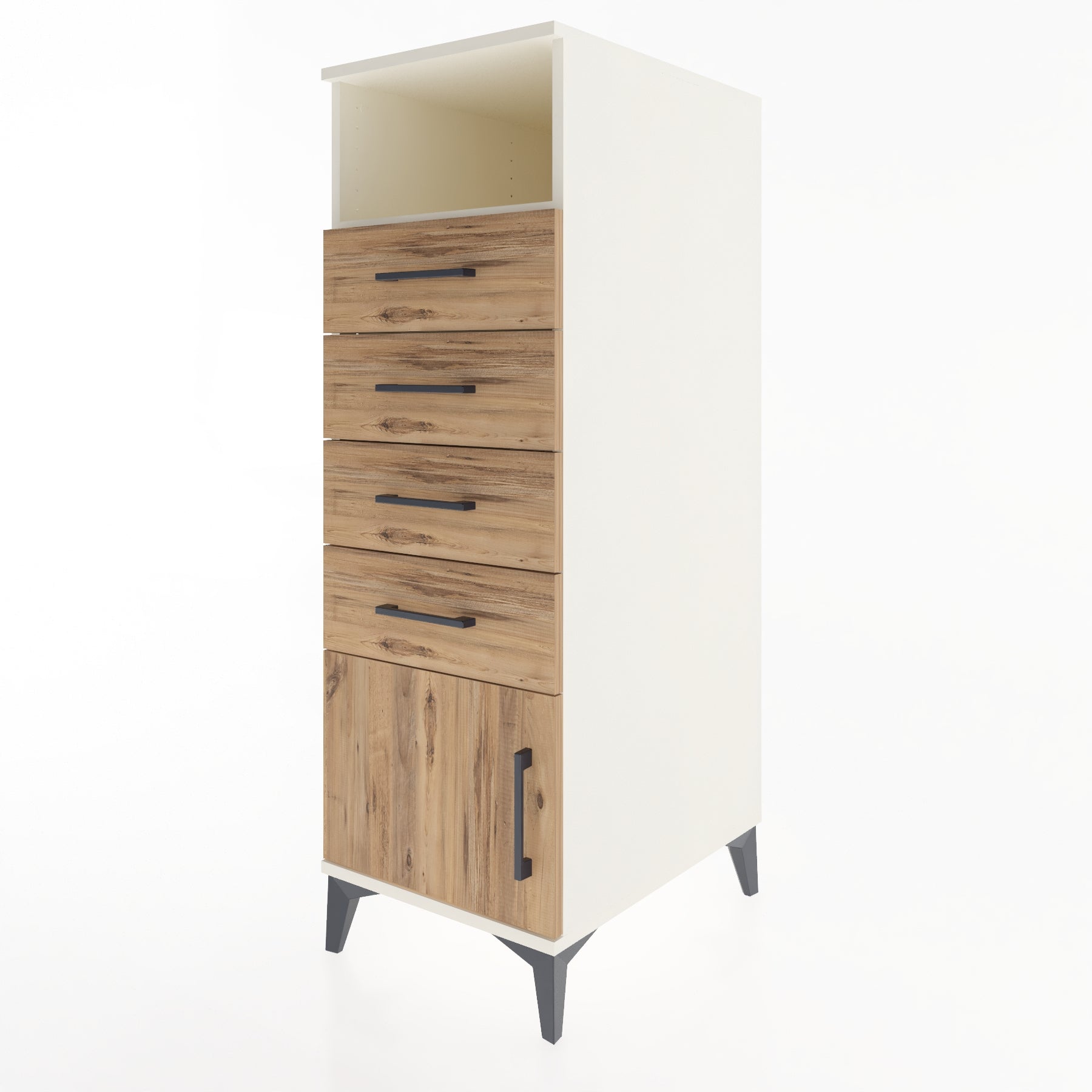Woodntry Modular Cabinet Moonstone 44x59x122 cm Functional F56-1
