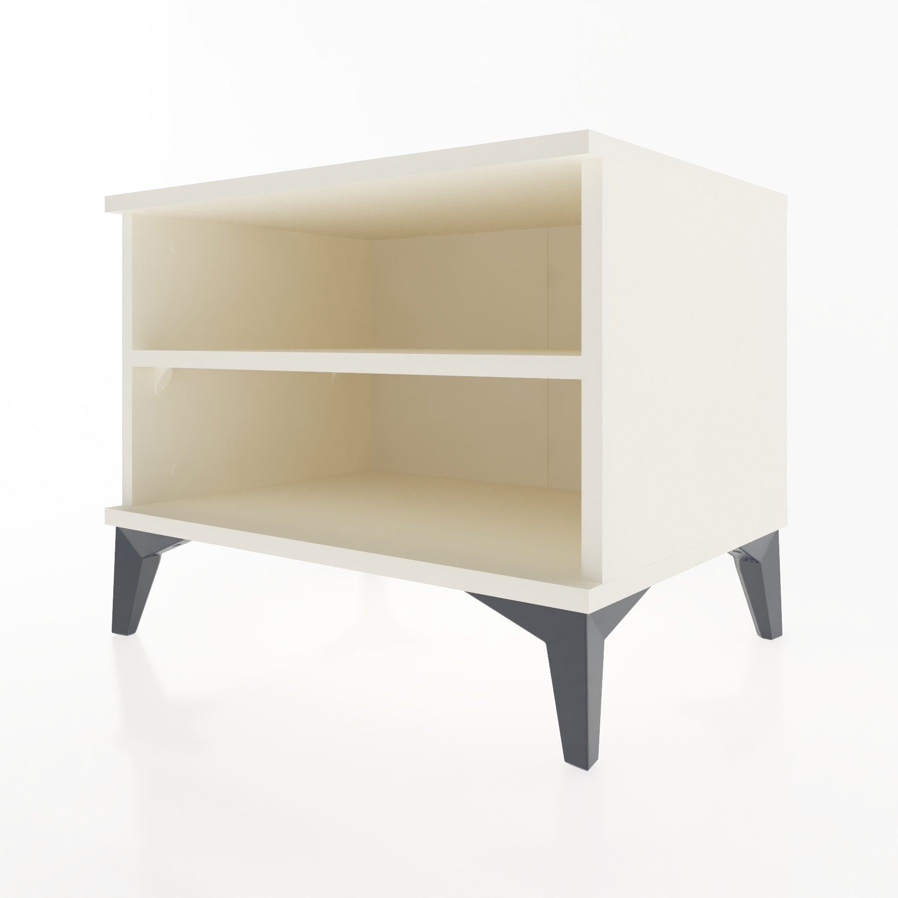 Woodntry Modular Nightstand Moonstone 60x44x68 cm with Shelf R6-1