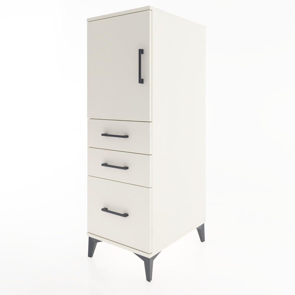 Woodntry Modüler Dolap Aytaşı 44x59x122 cm Kapaklı ve Çekmeceli KC6-1