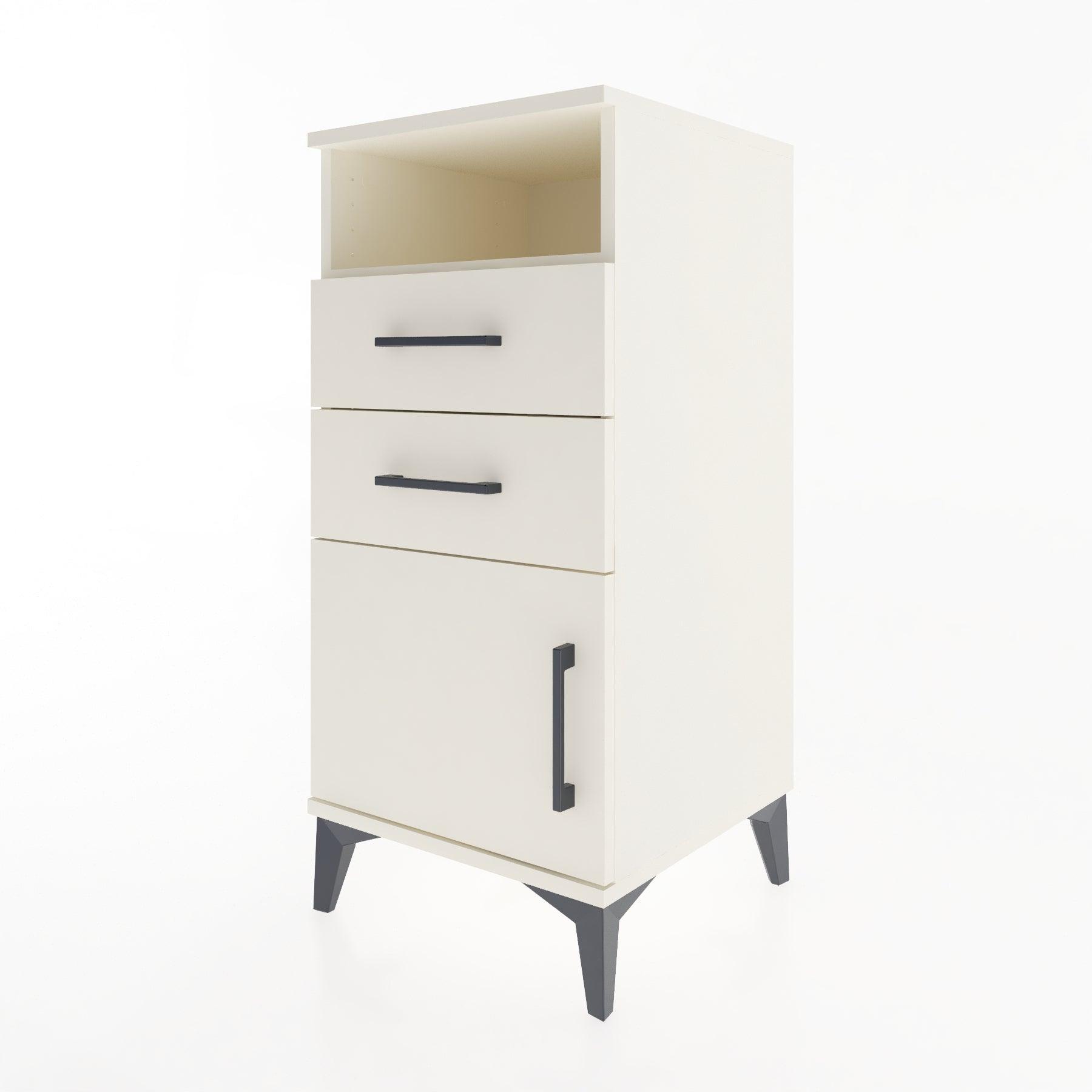 Woodntry Modular Nightstand Moonstone 44x44x84 cm Functional F50-1
