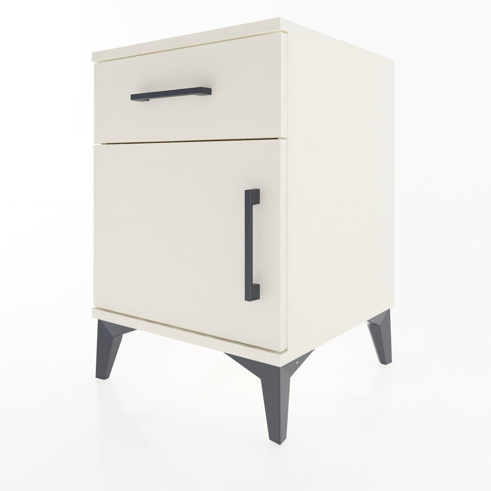 Woodntry Modular Nightstand Moonstone 44x44x52 cm with Cover and Drawer KC6-1