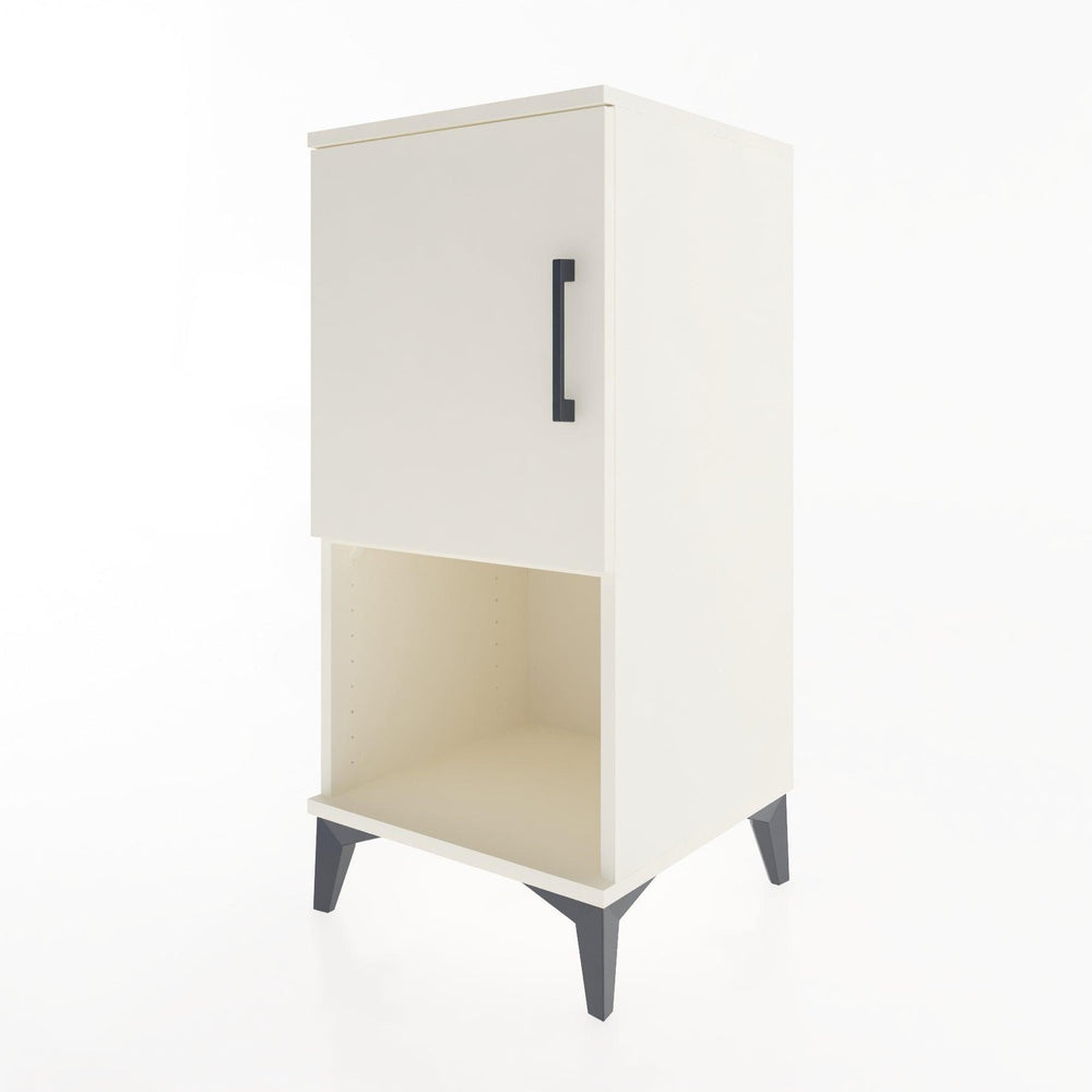 Woodntry Modüler Komodin Aytaşı 44x44x84 cm Kapaklı ve Raflı KR28-1