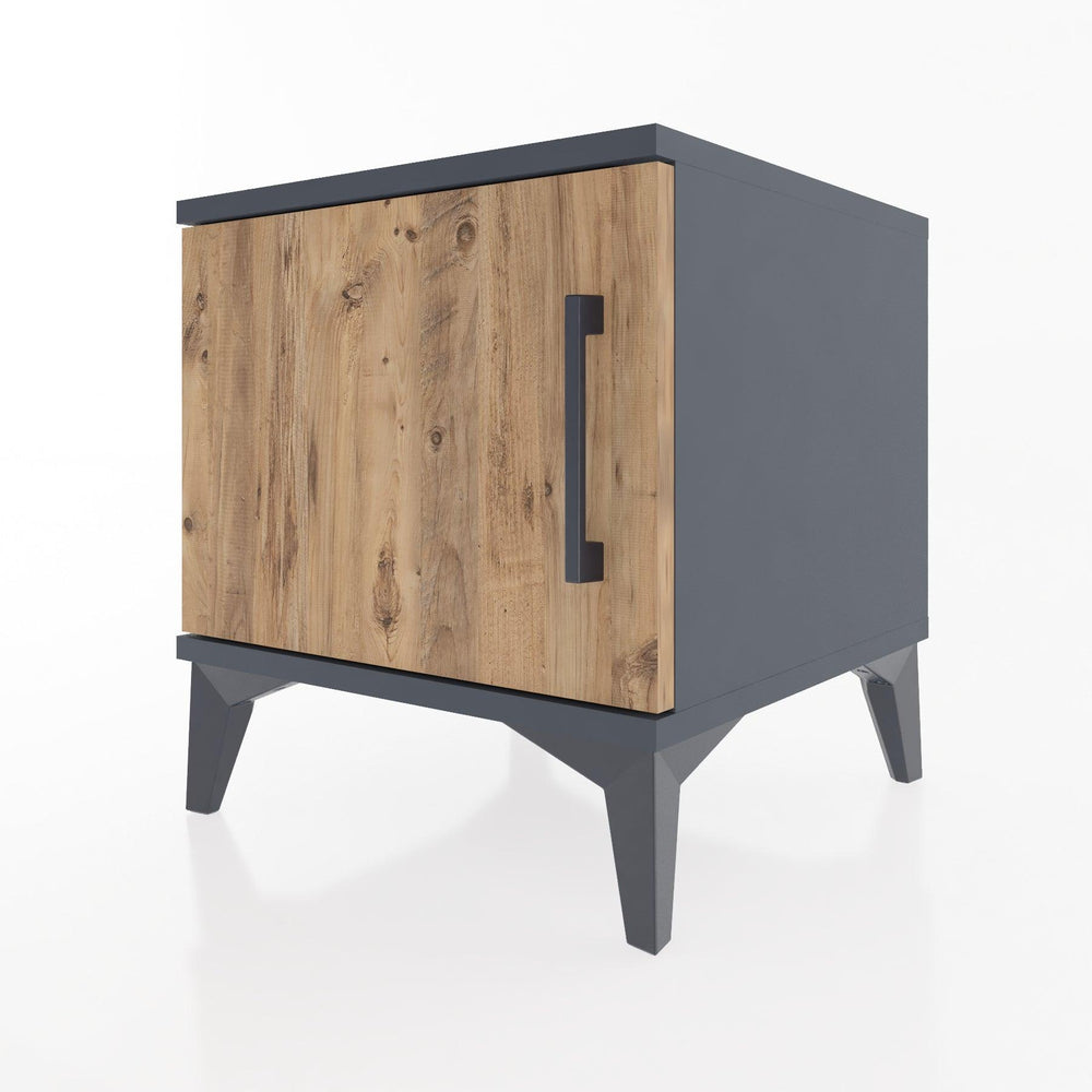 Woodntry Modular Nightstand Anthracite 44x44x36 cm Lidded K6-2