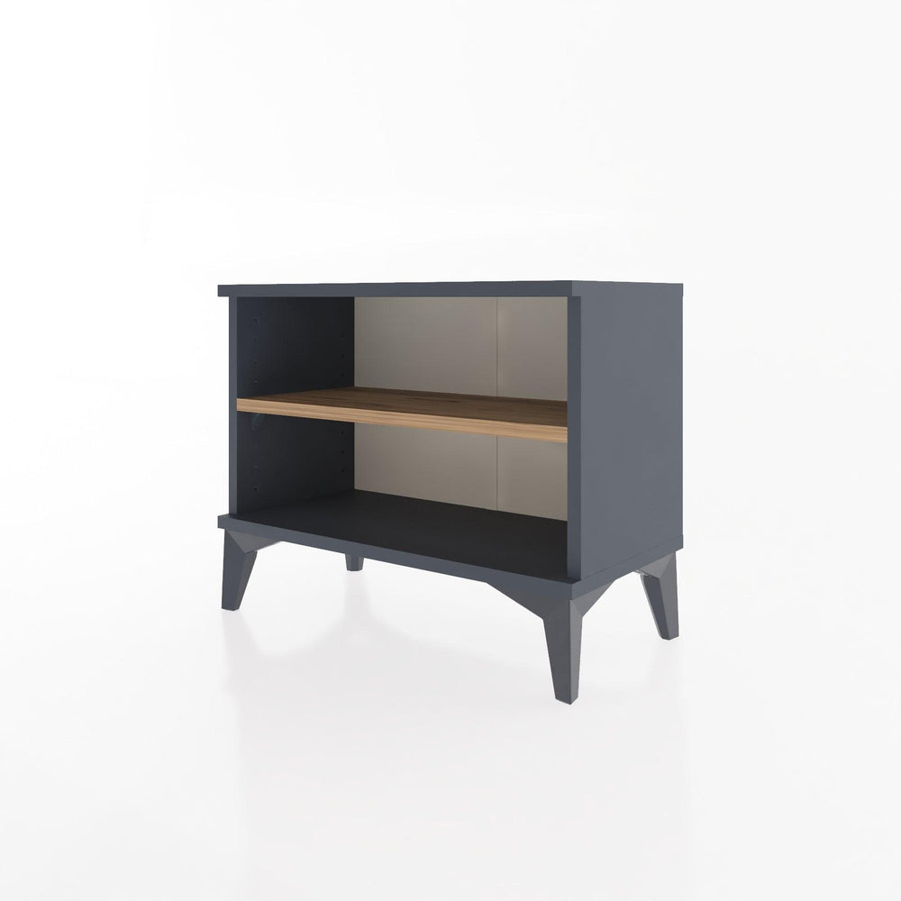 Woodntry Modular Nightstand Anthracite 60x30x36 cm with Shelf R6-2