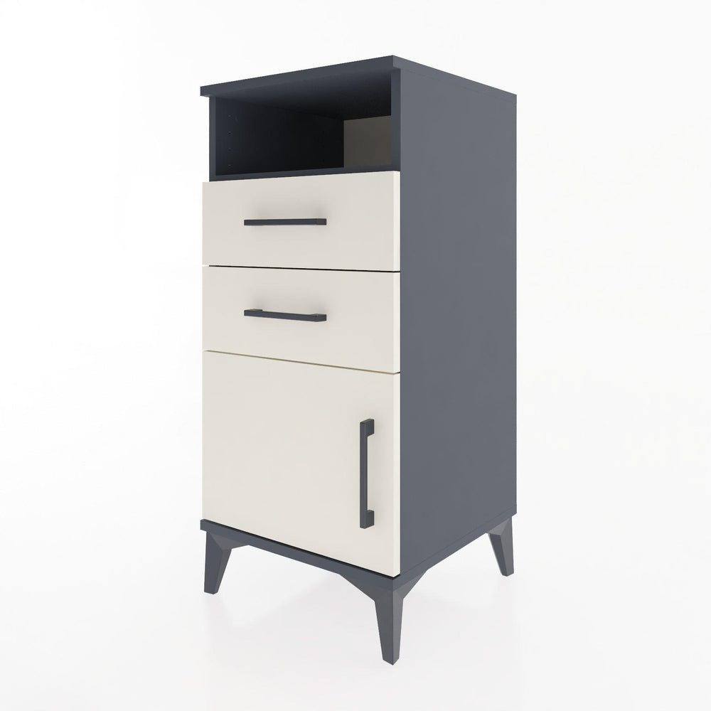 Woodntry Modular Nightstand Anthracite 44x44x84 cm Functional F50-2