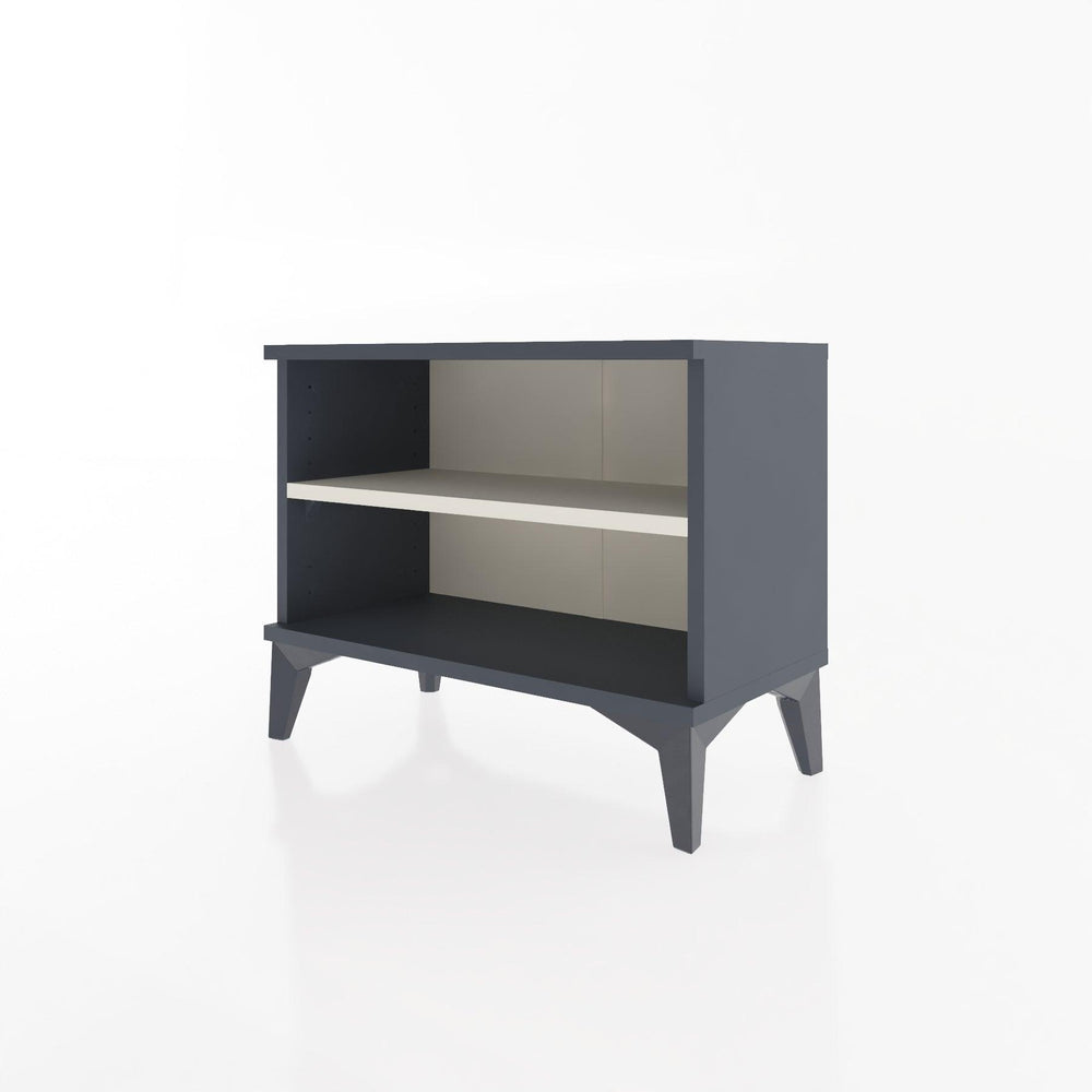 Woodntry Modular Nightstand Anthracite 60x30x36 cm with Shelf R6-2